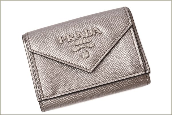 p 18 226 2 Prada Folding Wallet Saffiano Gunmetal