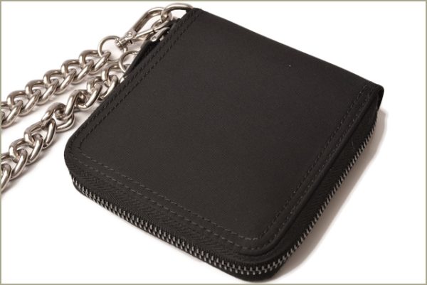 p 18 261 3 Prada Chain Wallet Folding Wallet Chain Tessuto Nero Black