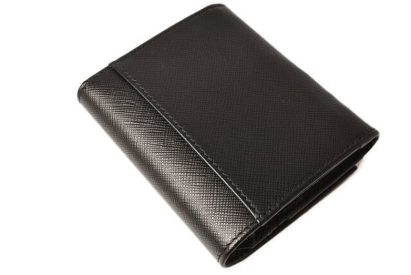 p 18 274 3 Prada Folding Wallet Saffiano Nero