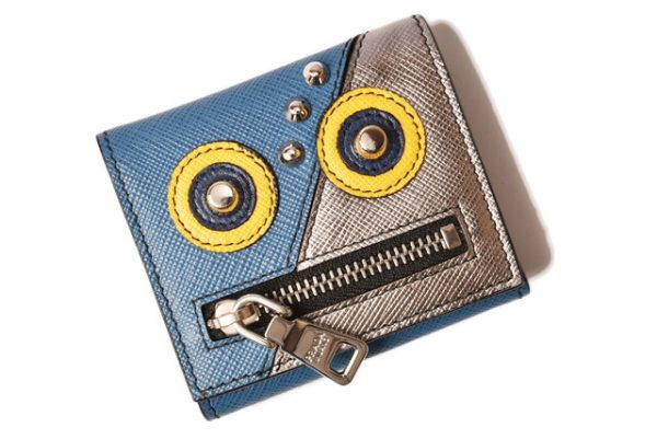 p 19 010 2 Prada Coin Robot Motif Cobalt