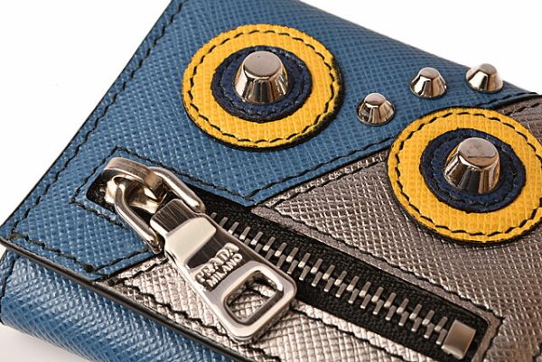 p 19 010 4 Prada Coin Robot Motif Cobalt