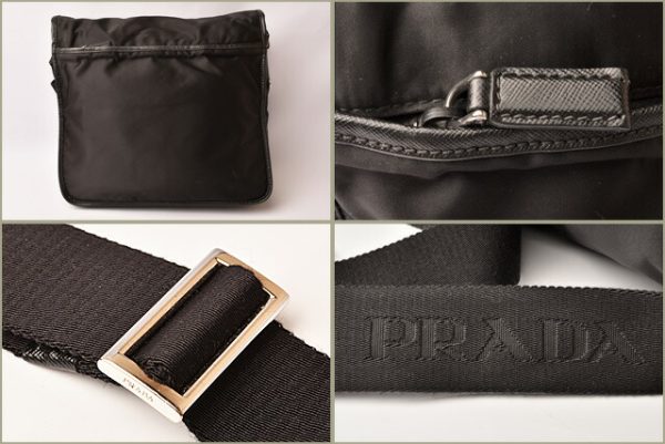 p 19 016 3 Prada Shoulder Bag Tessuto Black