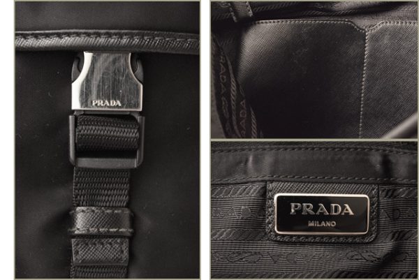 p 19 016 8 Prada Shoulder Bag Tessuto Black