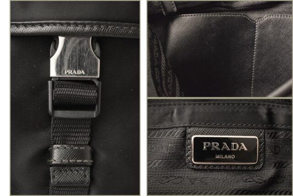 p 19 016 8 Prada Shoulder Bag Tessuto Black