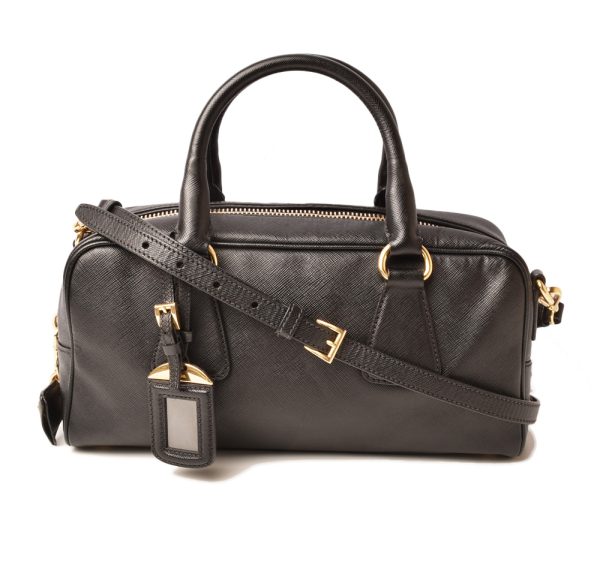 p 19 017 1 Prada 2Way Mini Saffiano Black