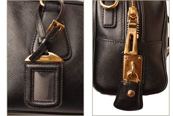 p 19 017 3 Prada 2Way Mini Saffiano Black