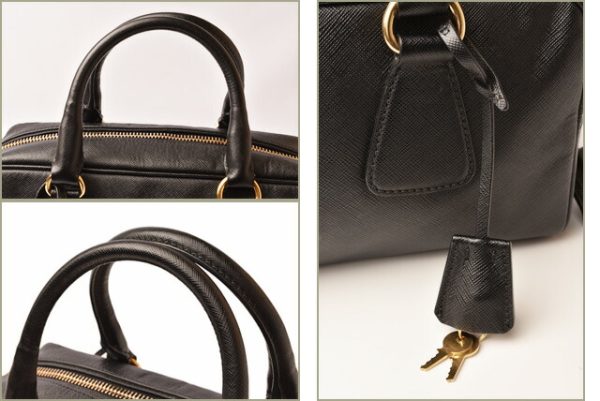 p 19 017 7 Prada 2Way Mini Saffiano Black