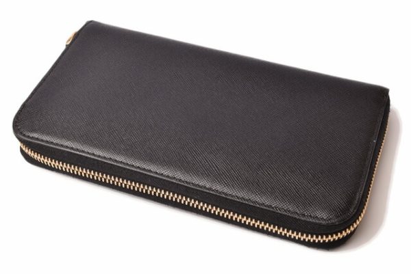 p 19 019 3 Prada Long Wallet Black