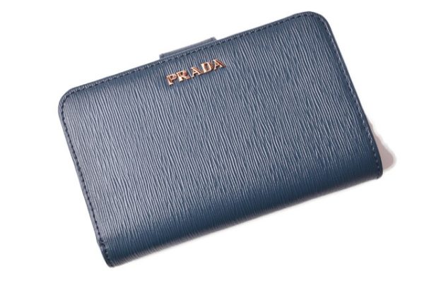 p 19 028 2 Prada Folding Wallet Blue