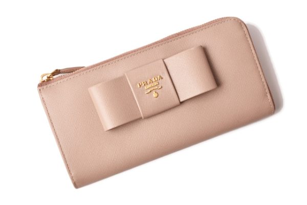 p 19 029 2 Prada Long Wallet Saffiano Fiocco Cammelo