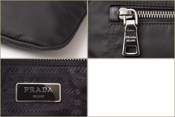 p 19 058 9 Prada 2 Way Shoulder Bag Tessuto Black