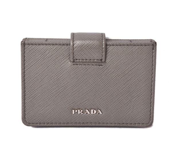 p 19 060 1 Prada Card Case Black