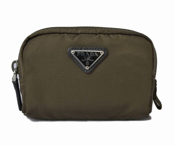 p 19 063 1 Prada Pouch Mini Pouch Tessuto Army Green