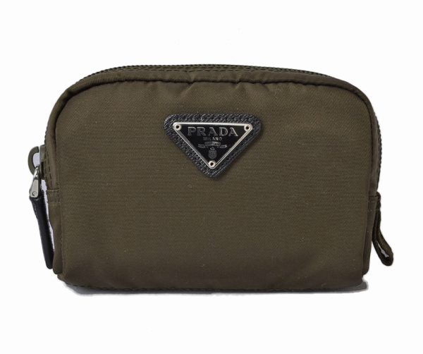 p 19 063 1 Prada Pouch Tessuto Army Green