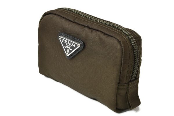 p 19 063 5 Prada Pouch Mini Pouch Tessuto Army Green