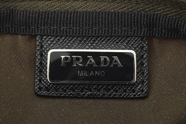 p 19 063 7 Prada Pouch Mini Pouch Tessuto Army Green