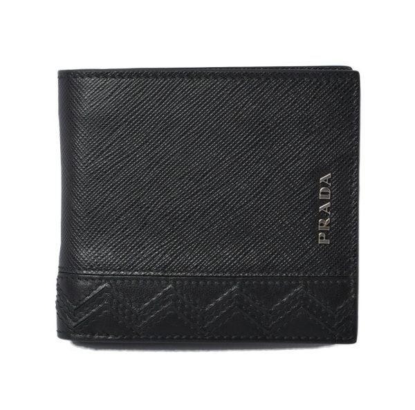 p 19 068 1 Prada Folding Wallet BillfSaffiano Black