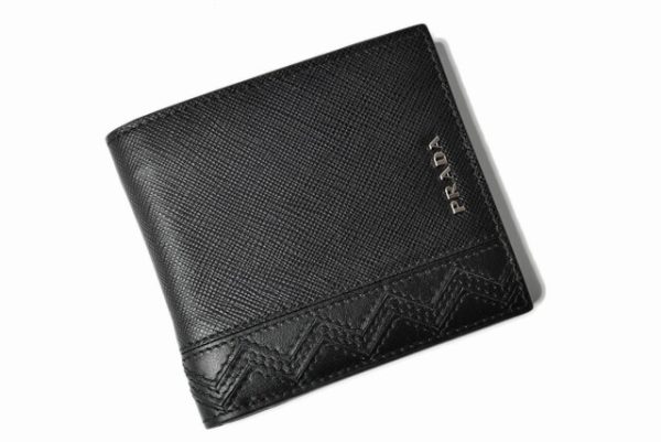 p 19 068 2 Prada Folding Wallet BillfSaffiano Black