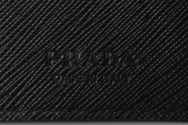 p 19 068 6 Prada Folding Wallet BillfSaffiano Black