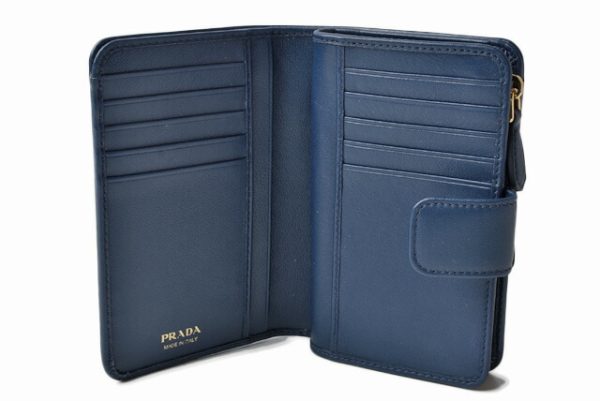 p 19 069 5 Prada Folding Wallet Blue