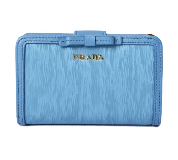 p 19 070 1 Prada Folding Wallet Blue