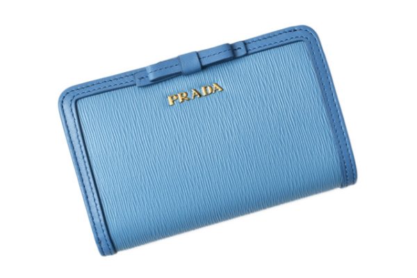 p 19 070 2 Prada Folding Wallet Blue