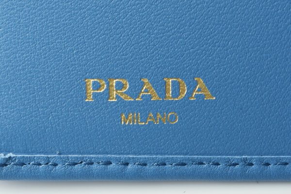 p 19 070 7 Prada Folding Wallet Blue