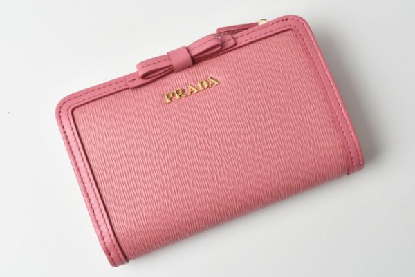 p 19 071 2 Prada Folding Wallet Pink