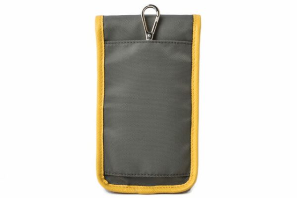 p 19 083 4 Prada Smartphone Case Multi Pouch Tessuto Nylon Black Yellow