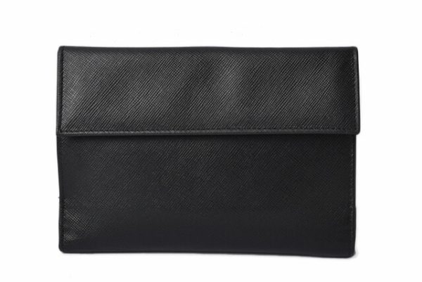 p 19 102 2 Prada Folding Wallet Saffiano Black