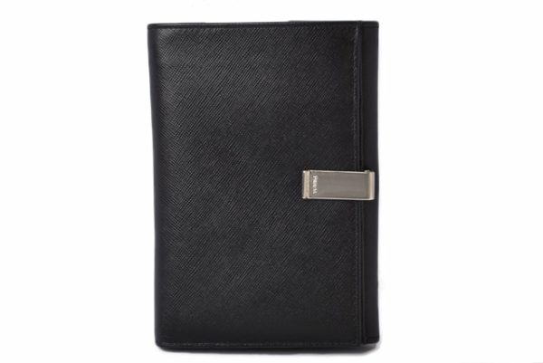 p 19 102 3 Prada Folding Wallet Saffiano Nero