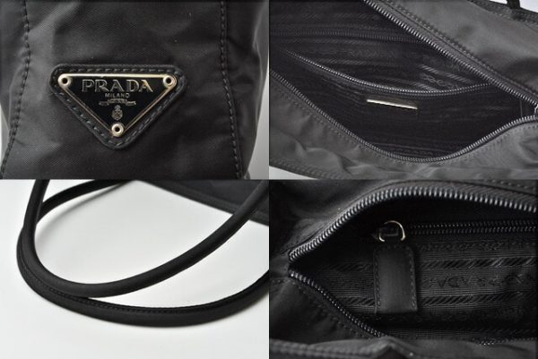 p 20 006 9 Prada Tote Bag Tessuto Black