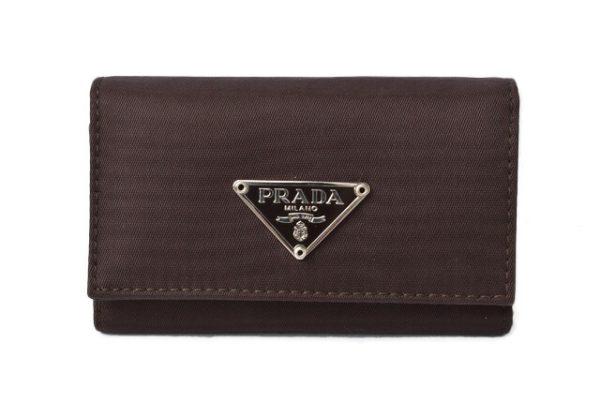 p 200830 11 2 Prada Key Case Key Chain 6 Tessuto Moro