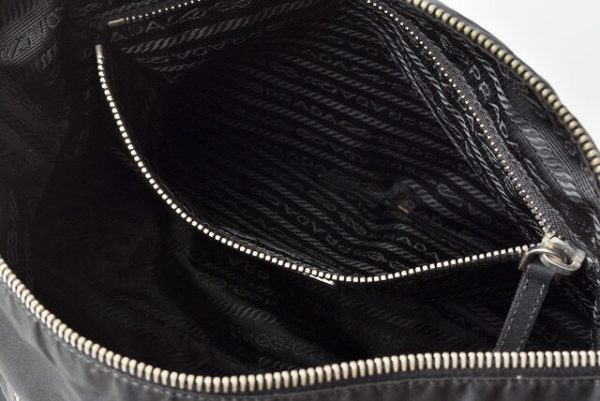 p 201005 01 10 Prada Shoulder Bag Tessuto Black