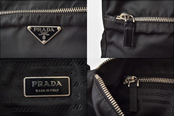 p 201005 01 9 Prada Shoulder Bag Tessuto Nero