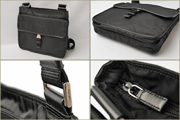 p 267 15 2 Prada Shoulder Bag Nylon Bag Black