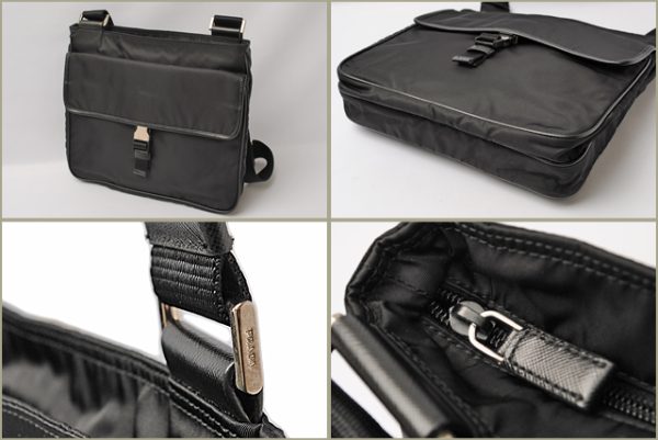 p 267 15 2 Prada Shoulder Bag Nylon Black