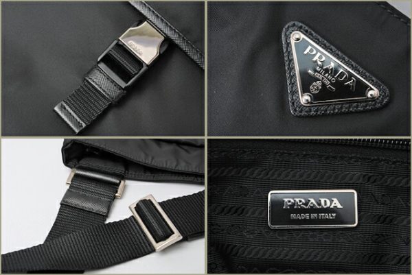 p 267 15 3 Prada Shoulder Bag Nylon Bag Black