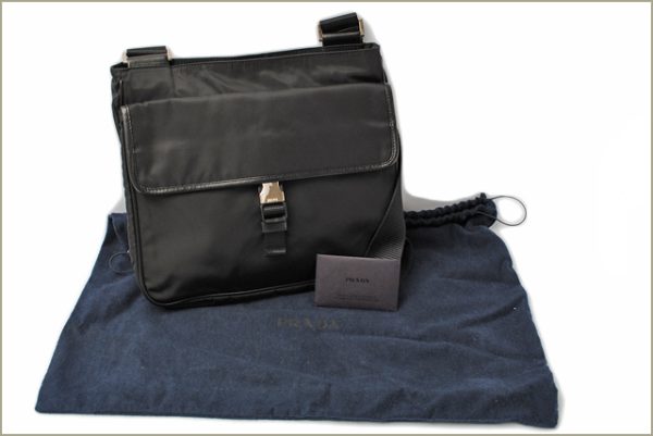 p 267 15 7 Prada Shoulder Bag Nylon Bag Black