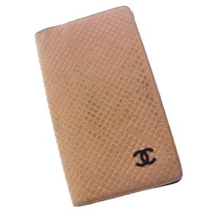 p099 BOTTEGA VENETA Trifold Wallet Compact Wallet Ivory