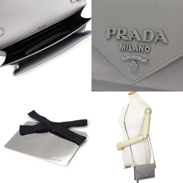 pr1bp020 6 Prada Mini Bag Nylon Saffiano Black