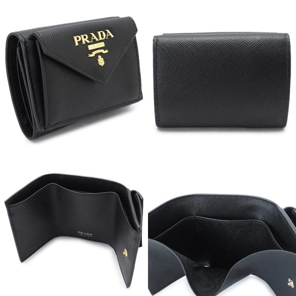 pr1mh021qwa 2 Prada Tri FWallet Saffiano Compact