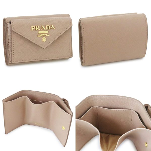 pr1mh021qwa 5 Prada Tri FWallet Saffiano Compact