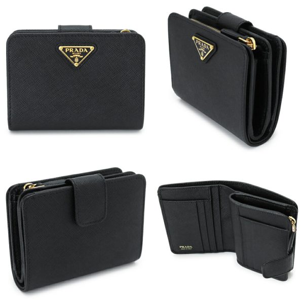 pr1ml018qhh 2 Prada Bi FWallet Saffiano Compact