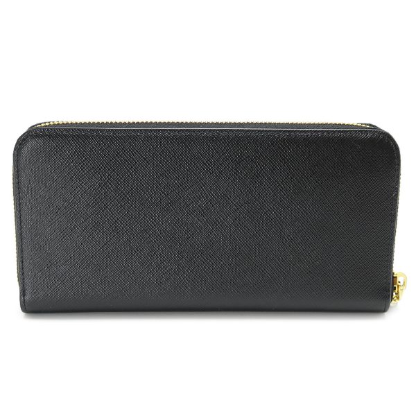 pr1ml5062dk3 2 Prada Long Wallet Saffiano Black