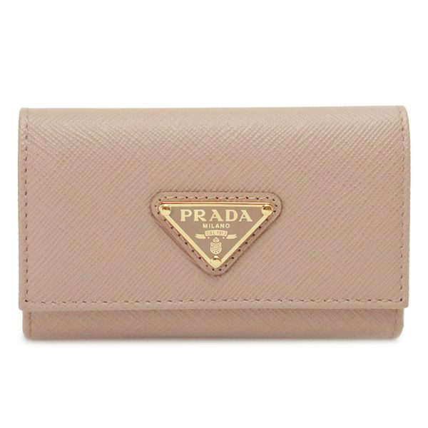 pr1pg004 Prada Key Case Saffiano Cipria Beige 4 Hook