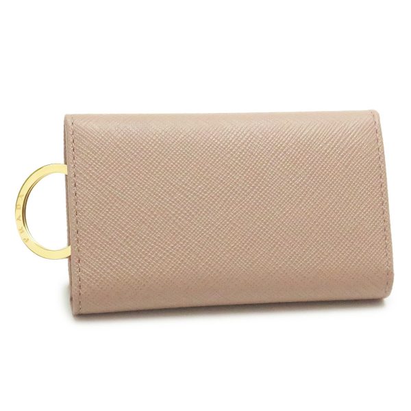 pr1pg004 2 Prada Key Case Saffiano Cipria Beige