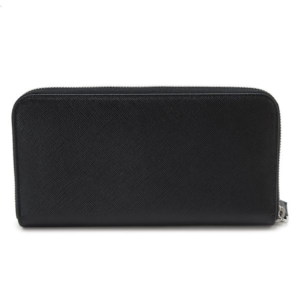 pr2ml317 2 Prada Long Wallet Saffiano Black