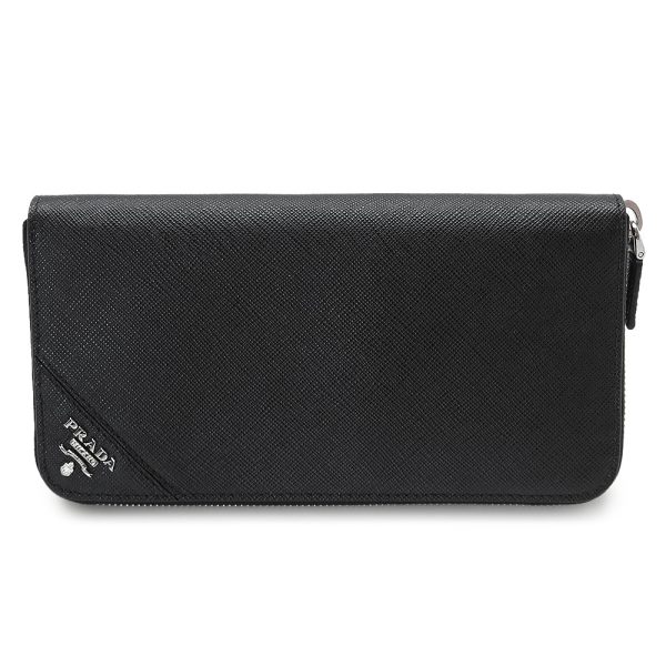 pr2ml317qme Prada Long Wallet Saffiano Black