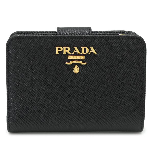 prada1ml018 1 Prada Bi FWallet Saffiano Multicolor Black Pink